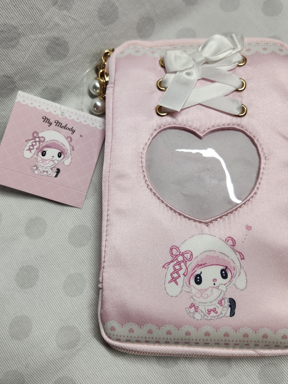 Sanrio My Melody Moonlit Night (Melokuro) Multiple Case Pink Satin Pouch